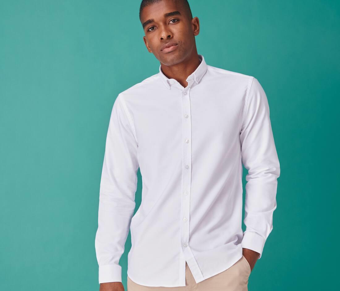 MEN’S MODERN L/S OXFORD SHIRT – REGULAR FIT HENBURY HY512R