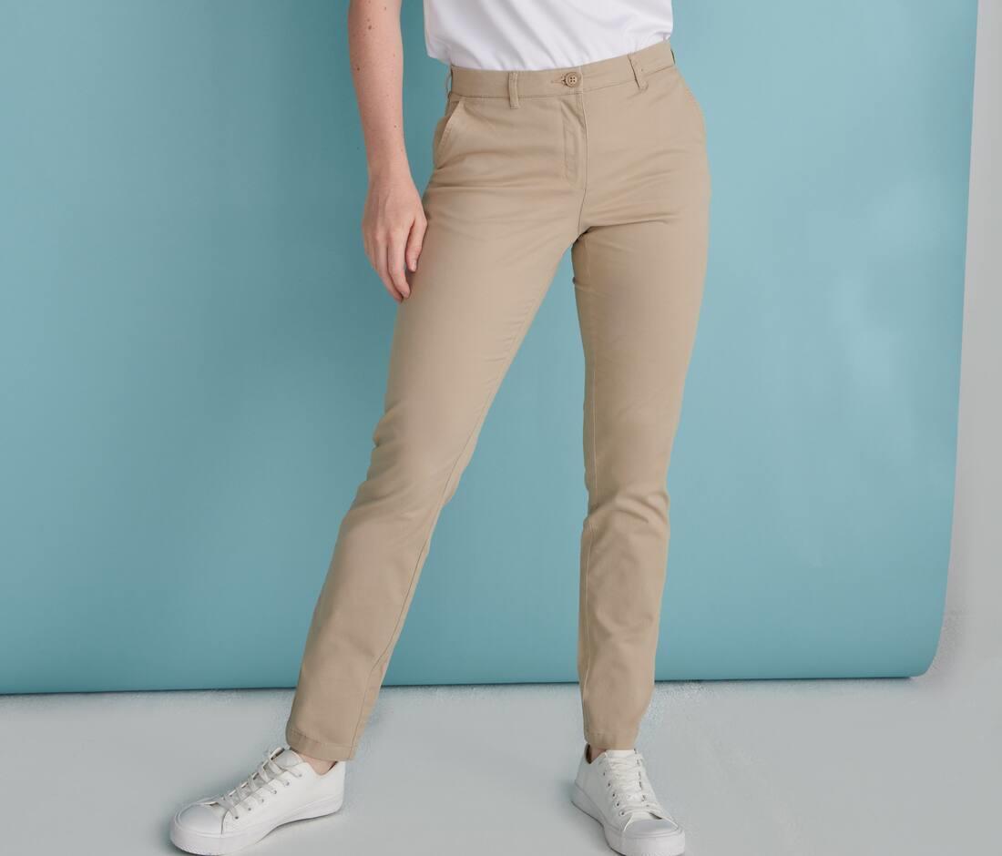 LADIES STRETCH CHINO HENBURY HY651