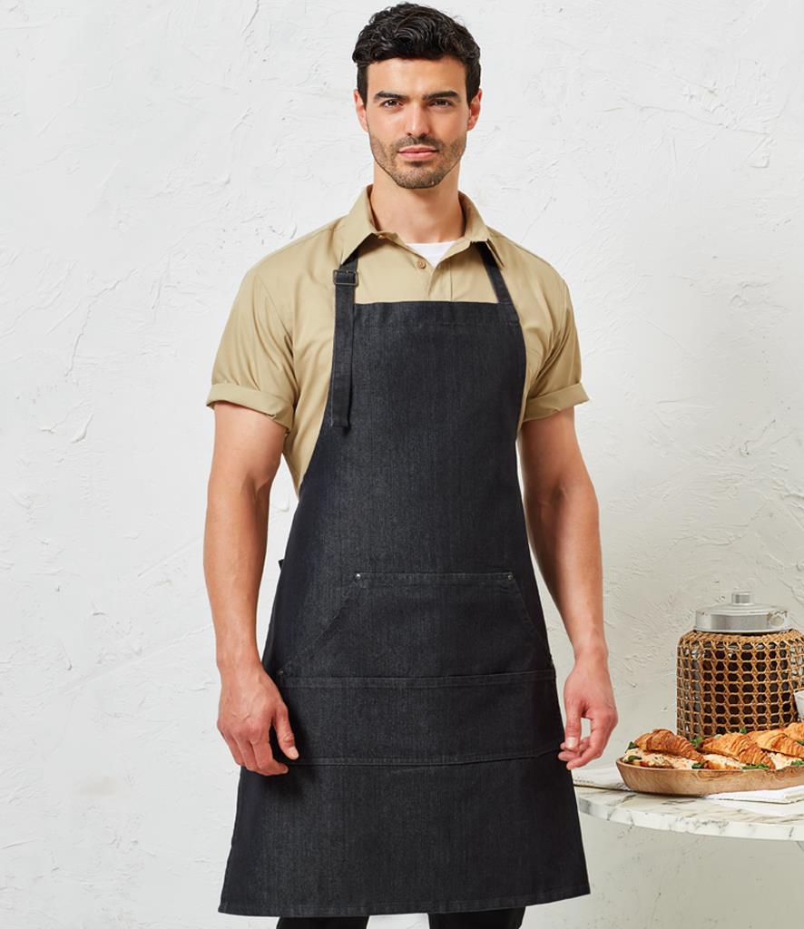 Denim Bib Apron Premier PR126